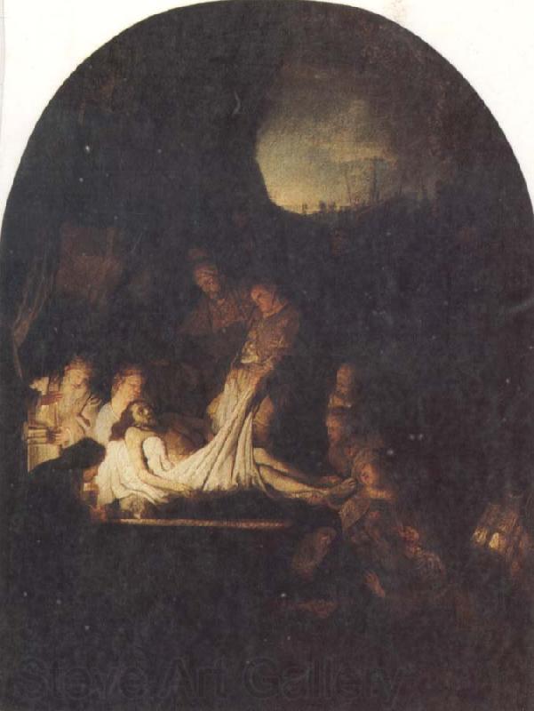 REMBRANDT Harmenszoon van Rijn The Entombent of Christ France oil painting art
